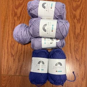 Rainbow Yarn Set - Purple and Blue